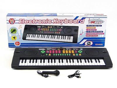 Opakowanie Organki 54 klawiszy z mikrofonem ładowarka USB