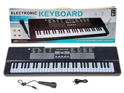 Opakowanie Organki 61 klawiszy z mikrofonem i kablem USB