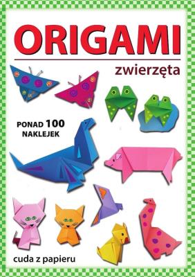 Okładka książki Origami. Zwierzęta. Ponad 100 naklejek