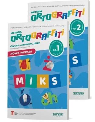 Okładka książki Ortograffiti Miks średniozaawan. cz.1-2 kl 4-6