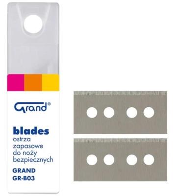 Ostrza do noży bezpiecznych GR-B03 GRAND. Wydawca: Grand. SmakLiter.pl Opakowanie Ostrza do noży bezpiecznych GR-B03 GRAND