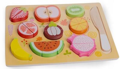 Opakowanie Owoce drewniane do krojenia na magnes