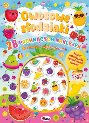 Okładka książki Owocowe słodziaki. 28 pachnących naklejek