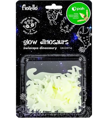 Opakowanie Ozdoby fluorescencyjne Dinozaury mix 24szt