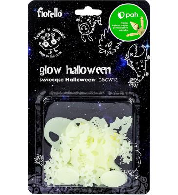 Opakowanie Ozdoby fluorescencyjne Halloween mix 18szt