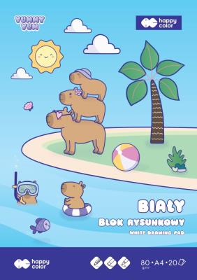 Paczka blok rysunkowy biały A4 Yummy Yum 80g 20 ark. Happy Color 20 sztuk. Wydawca: HAPPY COLOR. SmakLiter.pl Opakowanie Paczka blok rysunkowy biały A4 Yummy Yum 80g 20 ark. Happy Color 20 sztuk