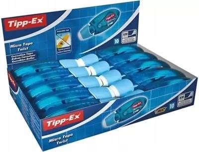 Paczka Korektor Tipp-ex Micro Tape Twist 10szt.. Wydawca: Bic. SmakLiter.pl Opakowanie Paczka Korektor Tipp-ex Micro Tape Twist 10szt.