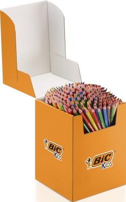 Opakowanie Paczka Kredki Ołówkowe BIC Kids Tropicolors 216szt.
