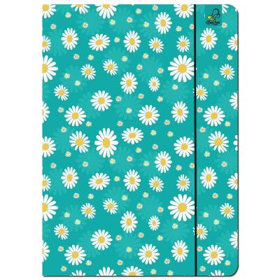 Paczka Teczka A4 z gumką Stokrotki Turkus 5 sztuk. Wydawca: EV-Corp. SmakLiter.pl Opakowanie Paczka Teczka A4 z gumką Stokrotki Turkus 5 sztuk