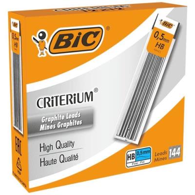 Paczka wkłady BIC Criterium 0,5mm HB 12 opakowań. Wydawca: Bic. SmakLiter.pl Opakowanie Paczka wkłady BIC Criterium 0,5mm HB 12 opakowań