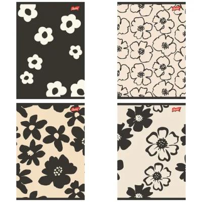 Opakowanie Paczka Zeszyt A5 80k.linia okładka laminowana Mono Blooms mix 10 sztuk