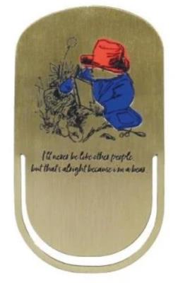 Opakowanie Paddington Zakładka metalowa Czytający miś Padding