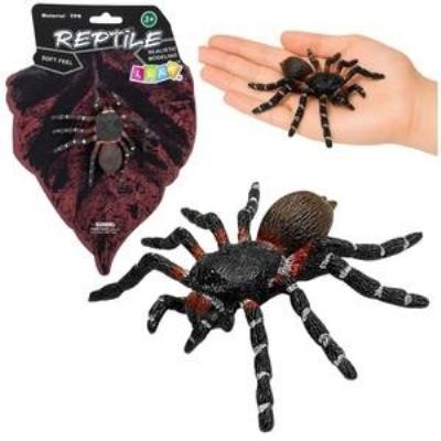 Opakowanie Pająk Tarantula czarny gumowy rozciągliwy 10cm