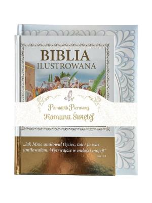 Okładka książki Pakiet: Biblia ilustrowana/Pamiątka Komunii