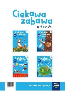 Okładka książki Pakiet: Ciekawa zabawa. 6-latki. Karty pracy cz.4