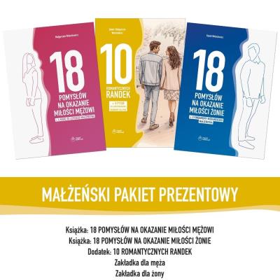 Okładka książki Pakiet dla małżeństw: 18 pomysłów na okazanie...