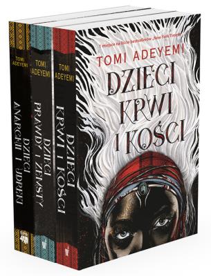 Pakiet Dziedzictwo Oriszy t. 1-3. Autor: Tomi Adeyemi. SmakLiter.pl Okładka książki Pakiet Dziedzictwo Oriszy t. 1-3