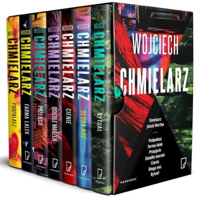 Pakiet Komisarz Jakub Mortka. Tom 1-7. Autor: Chmielarz Wojciech. SmakLiter.pl Okładka książki Pakiet Komisarz Jakub Mortka. Tom 1-7