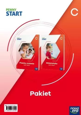 Okładka książki Pakiet: Pewny start. Poziom C. Matematyka Czytanie
