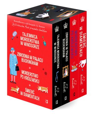 Pakiet Tajemnica morderstwa w Windsorze / Zbrodnia w pałacu Buckingham / Morderstwo po królewsku / Śmierć w diamentach. Autor: SJ Bennett. SmakLiter.pl Okładka książki Pakiet Tajemnica morderstwa w Windsorze / Zbrodnia w pałacu Buckingham / Morderstwo po królewsku / Śmierć w diamentach