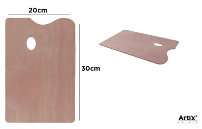 Opakowanie Paleta malarska prostokątna drewniana 20x30cm