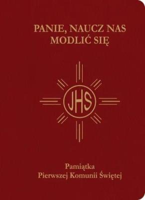 Okładka książki Pamiątka I Komunii Świętej - Modlitewnik bordowy