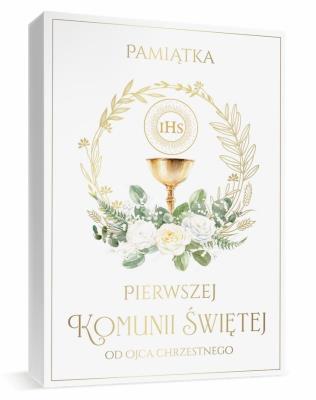 Opakowanie Pamiątka Komunia pudełko A4 + książka