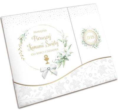 Opakowanie Pamiątka książeczka Komunia A4 tryptyk