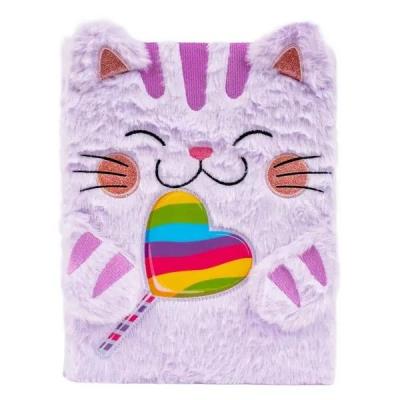 Opakowanie Pamiętnik A4 pluszowy Kotek