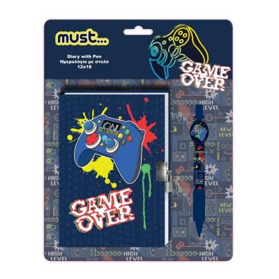 Opakowanie Pamiętnik Gamer + długopis