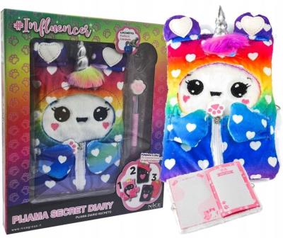 Opakowanie Pamiętnik Influencer tęcza w serca