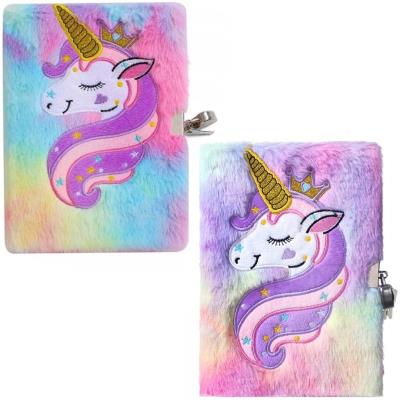 Opakowanie Pamiętnik plusz z kłódką i cienkopisem MIX