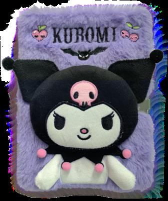 Pamiętnik pluszowy A5 3D Kuromi KU00010. Wydawca: Kids Euroswan. SmakLiter.pl Opakowanie Pamiętnik pluszowy A5 3D Kuromi KU00010