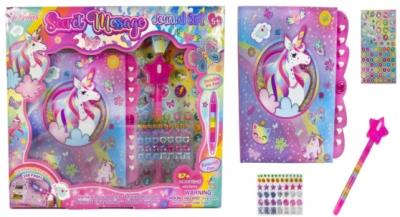 Opakowanie Pamiętnik sekretny Jednorożec z akcesoriami