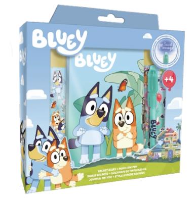 Pamiętnik z magicznym długopisem Bluey BY00007. Wydawca: Kids Euroswan. SmakLiter.pl Opakowanie Pamiętnik z magicznym długopisem Bluey BY00007