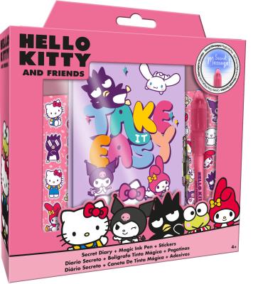 Pamiętnik z magicznym długopisem Hello Kitty HK50184. Wydawca: Kids Euroswan. SmakLiter.pl Opakowanie Pamiętnik z magicznym długopisem Hello Kitty HK50184