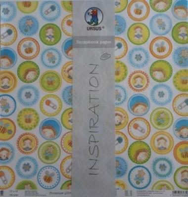 Opakowanie Papier do scrapbookingu 190g 30,5x30,5cm 5 ark.