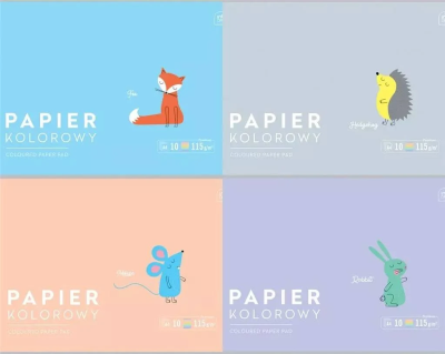 Opakowanie Papier kolorowy BB Kids Pastel A4/10K (10szt)