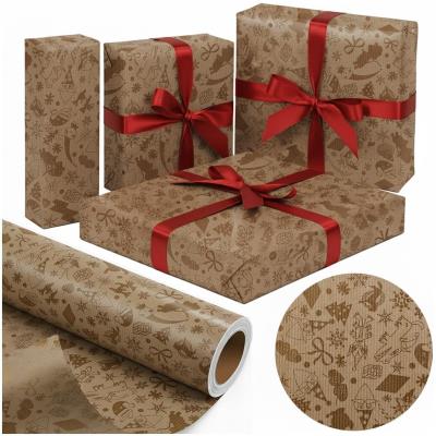 Opakowanie Papier kraftowy Złote Święta X-Strong 57cmx25m