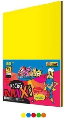 Papier ksero A3 80g 5 kolorów 100 arkuszy. Wydawca: Alfa Pastello. SmakLiter.pl Opakowanie Papier ksero A3 80g 5 kolorów 100 arkuszy