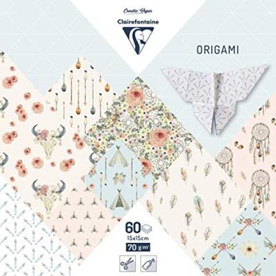 Opakowanie Papier origami 15x15 cm Boheme chic 60 arkuszy