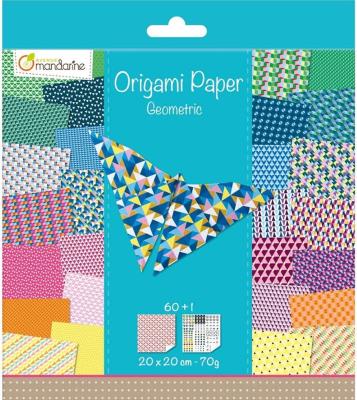 Opakowanie Papier origami Geometria 20x20 cm 70g 60 arkuszy