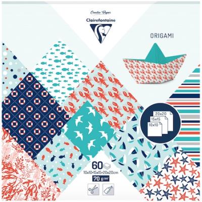 Opakowanie Papier origami Żeglarz 3 formaty 60 arkuszy