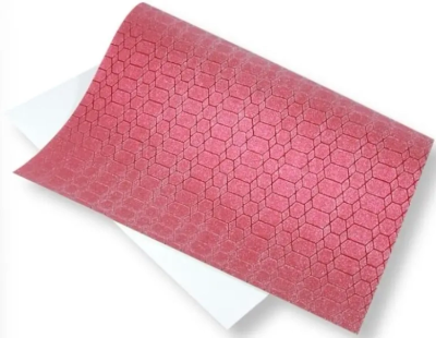 Papier ozdobny brokatowy 140g 40x60cm czerwony 5ar. Wydawca: POLSIRHURT. SmakLiter.pl Opakowanie Papier ozdobny brokatowy 140g 40x60cm czerwony 5ar