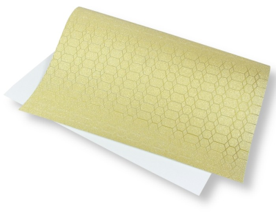 Papier ozdobny brokatowy 140g 40x60cm jasny żółty. Wydawca: POLSIRHURT. SmakLiter.pl Opakowanie Papier ozdobny brokatowy 140g 40x60cm jasny żółty