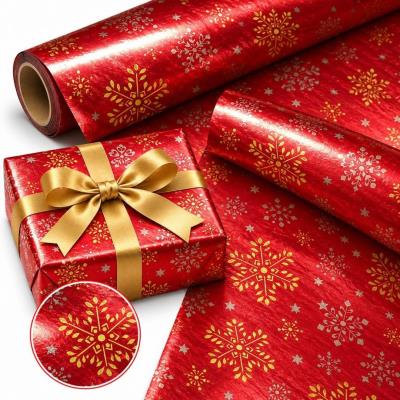 Opakowanie Papier ozdobny Złota śnieżynka X-Strong 35cmx20m