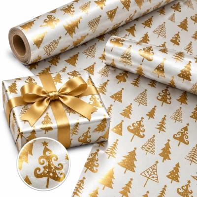 Opakowanie Papier ozdobny Złote choinki X-Strong 35cmx20m