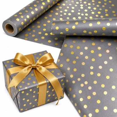 Opakowanie Papier ozdobny Złote Kropki X-Strong 57cmx25m
