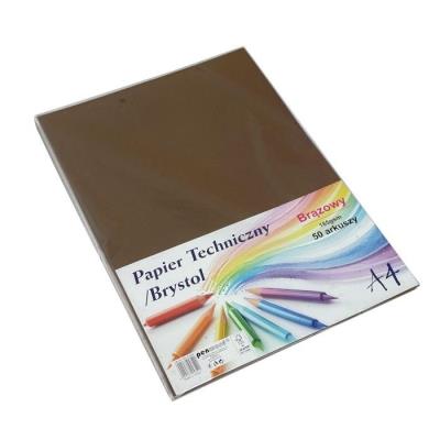Opakowanie Papier techniczny brystol A4 brązowy 50 arkuszy