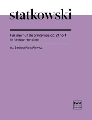 Okładka książki Par une nuit de printemps op.21 nuty na fortepian